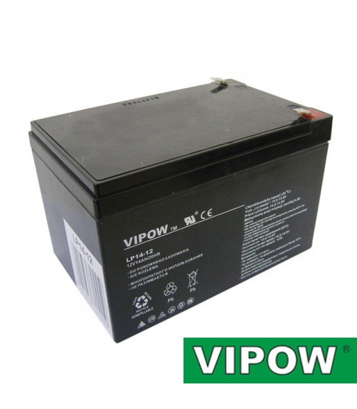 Batéria olovená 12V/ 14Ah VIPOW bezúdržbový akumulátor