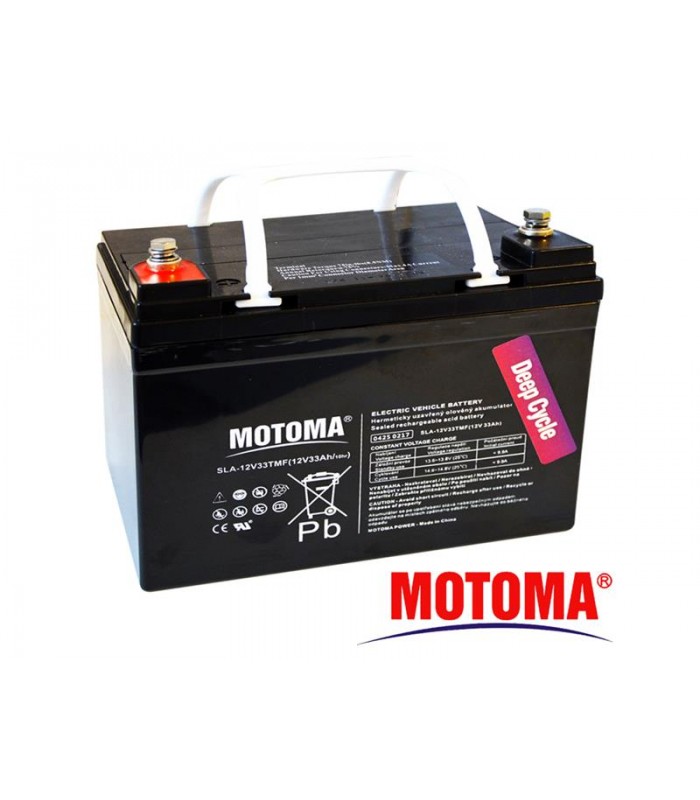 Batéria olovená 12V/33Ah - Trakčná MOTOMA bezúdržbový akumulátor