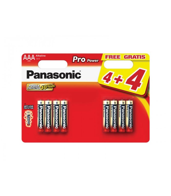 Batéria AAA(LR03) alkalická PANASONIC Pro Power 8BP