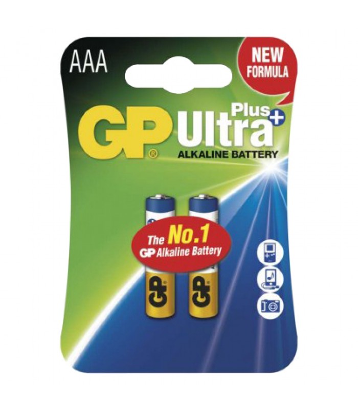 Batéria AAA (R03) alkalická GP Ultra Plus Alkaline 2ks