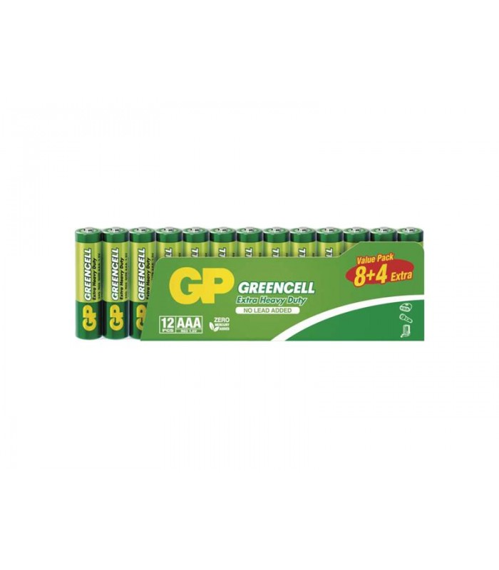 Batéria AAA (R03) Zn-Cl GP Greencell 12ks