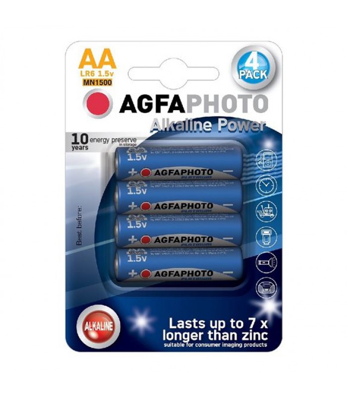 Batéria AA (LR6) alkalická AGFAPHOTO Power 4ks blister