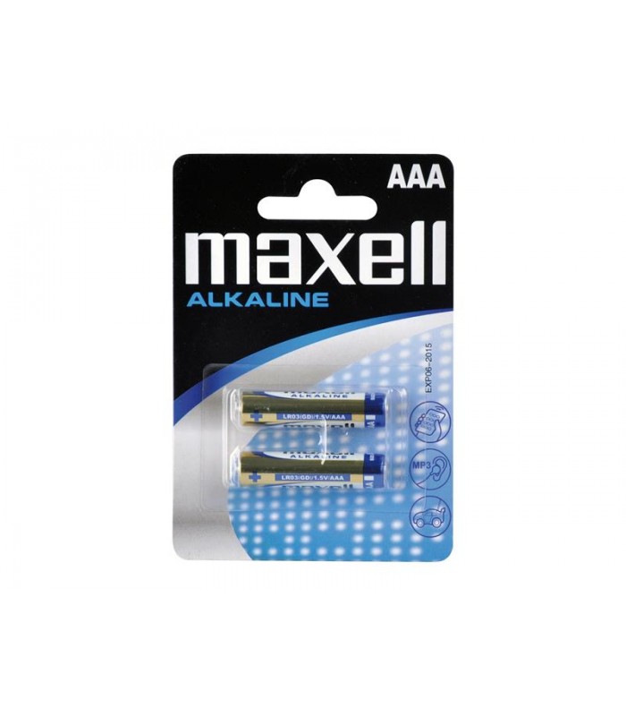 Batéria AAA (R03) alkalická MAXELL 2ks blister