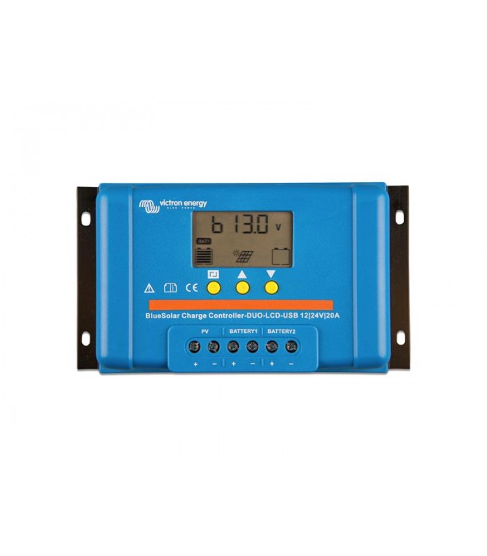 Solárny regulátor PWM Victron Energy BlueSolar-Light DUO 20A LCD a USB 12V/24V