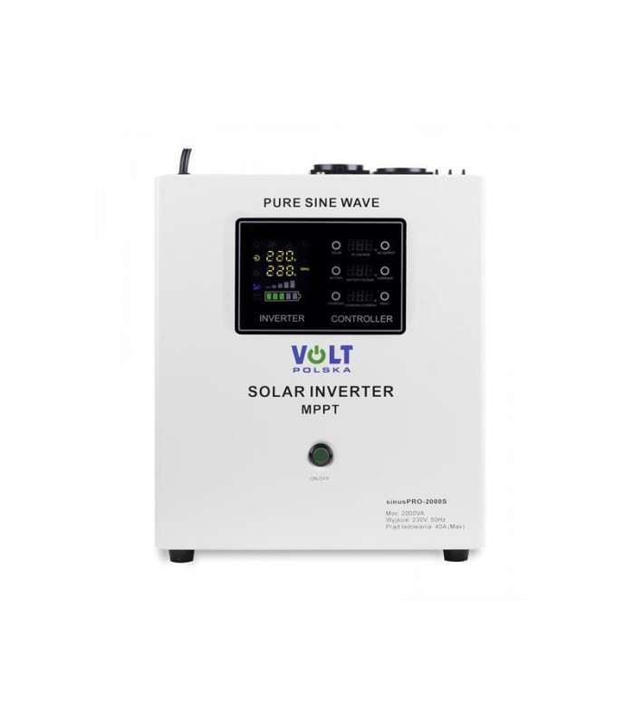 Solárny regulátor VOLT Sinus Pro 2000 S 24V 230V 2000VA 1400W MPPT 40A