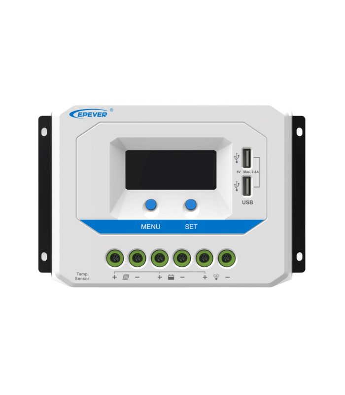 Solárny PWM regulátor 12/24 V, 30 A, USB, vstup 50V (VS3024AU)